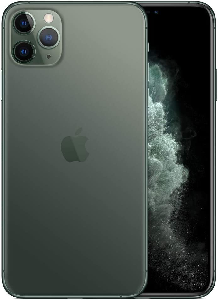 Apple iPhone 11 Pro, 512GB, Midnight Green- Unlocked (Renewed)