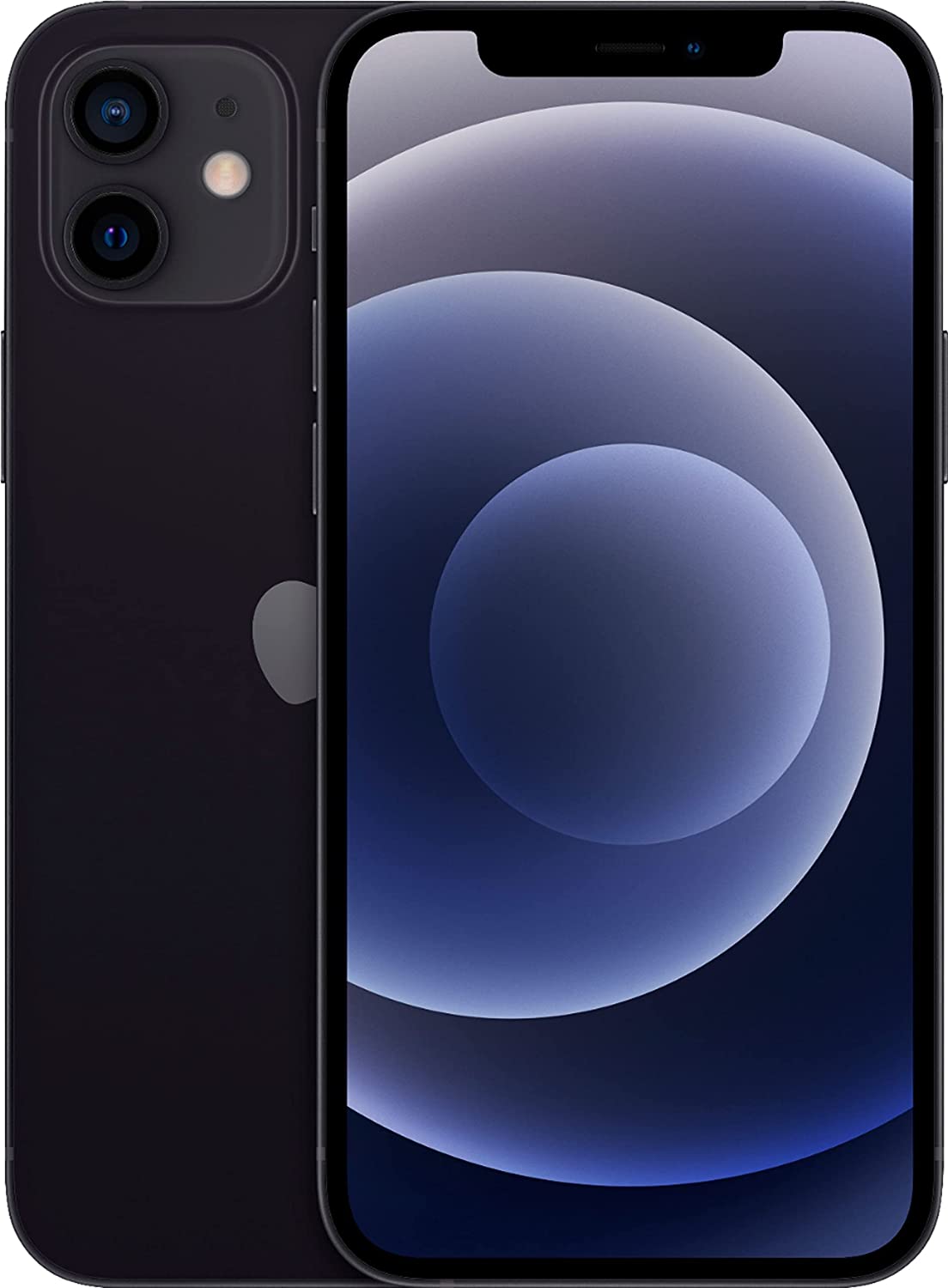  Apple iPhone 12, 64GB, Black - Unlocked (Renewed)