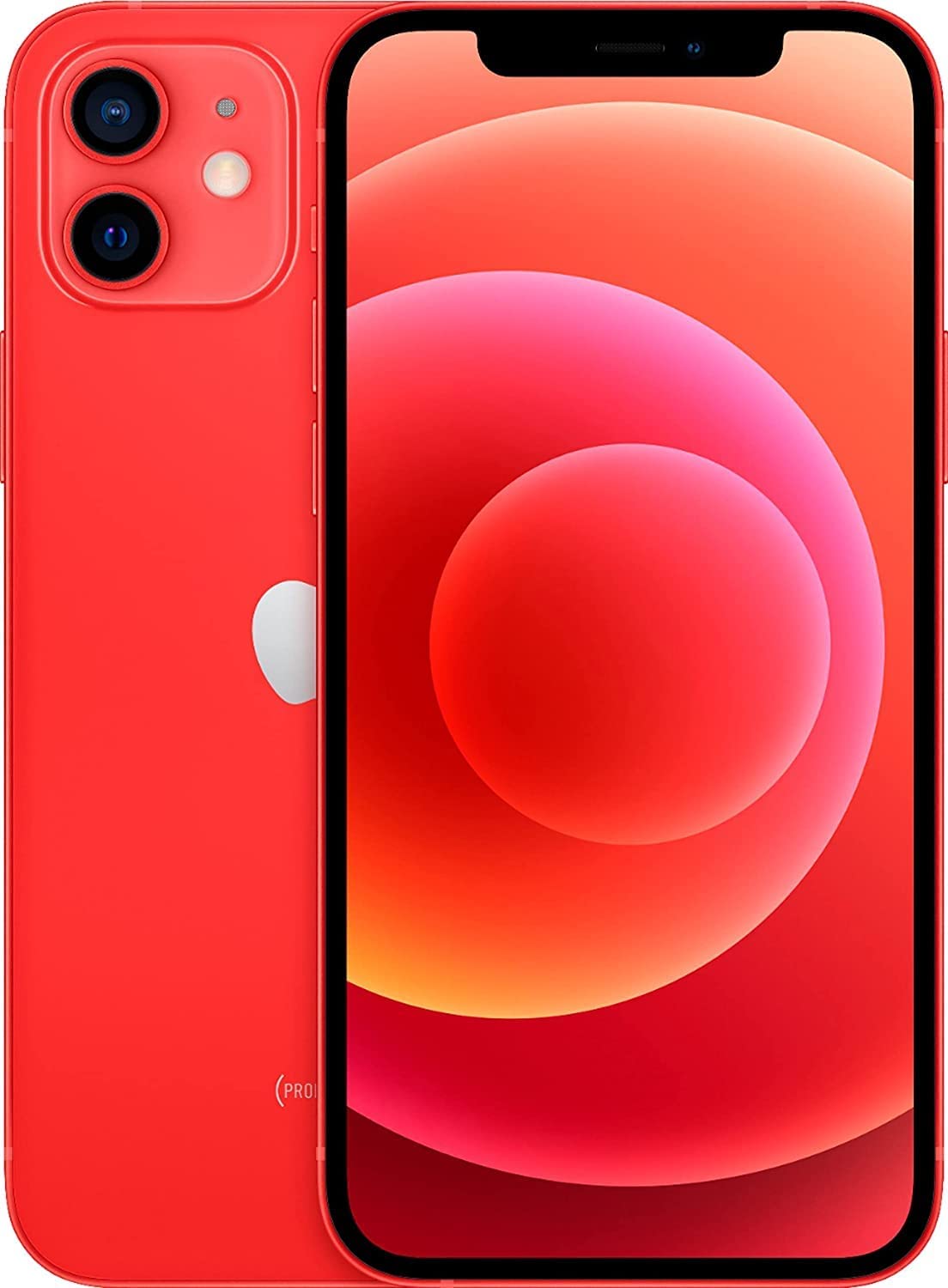 Apple iPhone 12, 64GB, Red- Unlocked (Renewed)