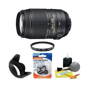 Nikon 55-300mm f/4.5-5.6G ED VR AF-S DX Nikkor Zoom Lens for Nikon Digital SLR Camera's Filter and Accessory Kit 