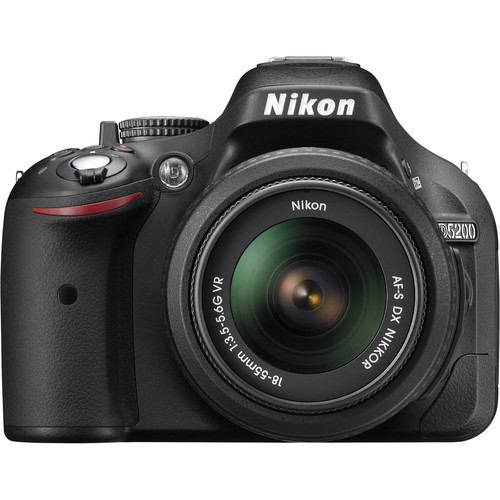 Nikon D5200 DSLR Camera with 18-55mm Lens (Black)