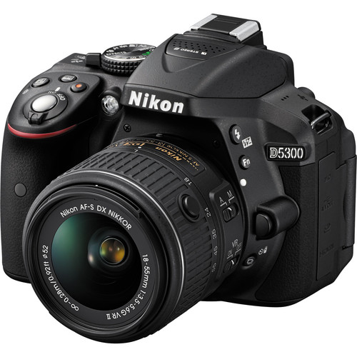 Nikon D5300 DSLR Camera with 18-55mm Lens (Black)