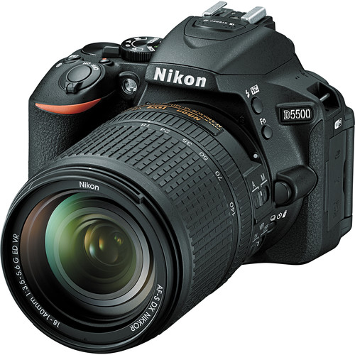 Nikon D5500 DSLR Camera with 18-140mm Lens (Black) 